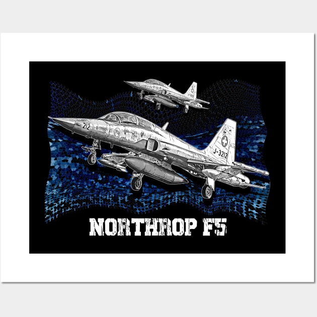 Northorp F5 Fighter Jet Wall Art by aeroloversclothing